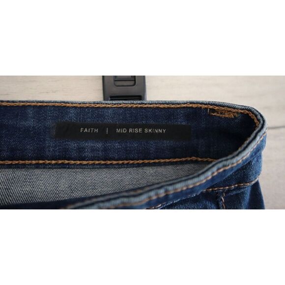 Buffalo David Bitton Women's Sz 32 Blue Faith Mid Rise Skinny Ankle Jeans - Picture 4 of 9